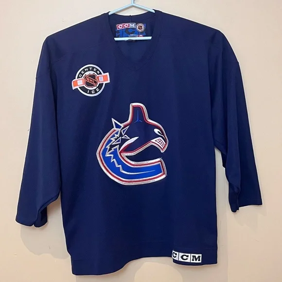CCM Shirts Vancouver Canucks Center Ice Vintage Ccm Nhl Jersey